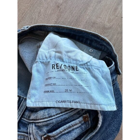 REDONE 50s Cigarette Jeans Medium Wash Retro Stone Size 31 Classic - Picture 8 of 9